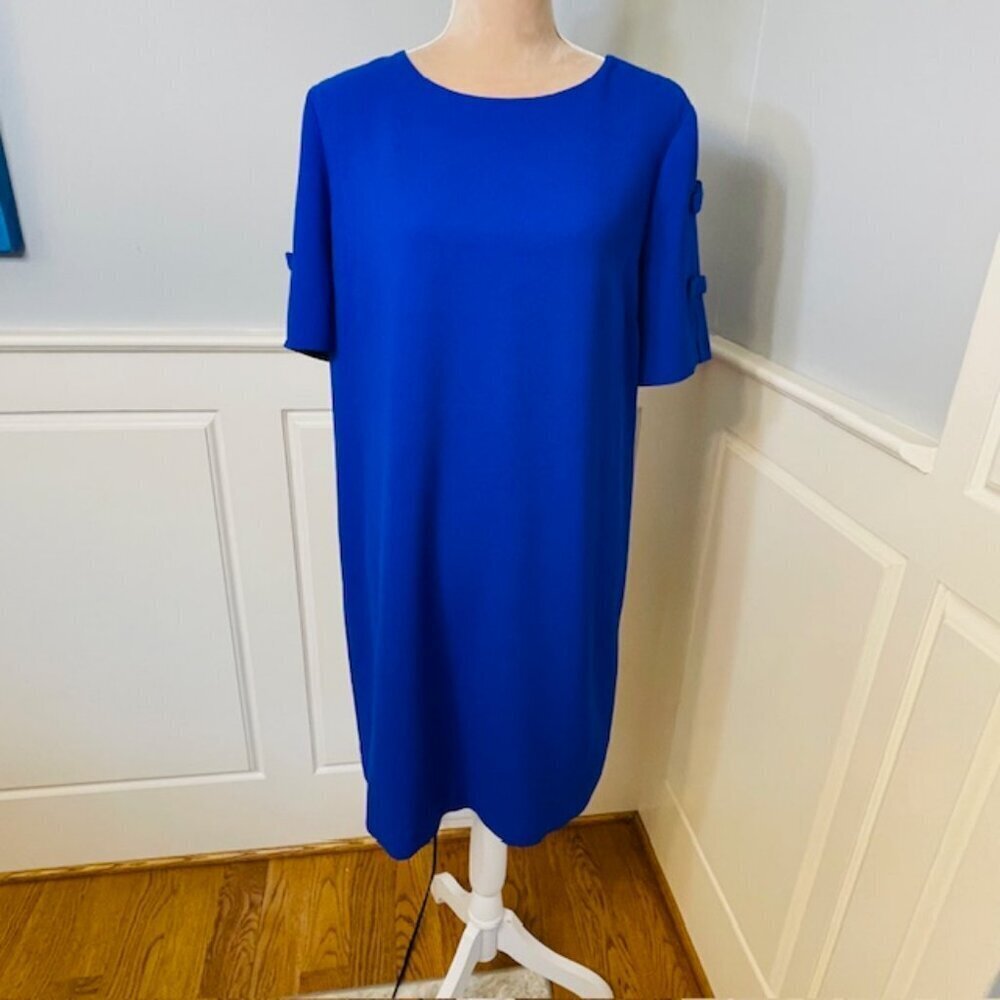 Tyler Boe Midi Shift Dress Wrinkle Resistant Career Professional Large - Picture 5 of 12